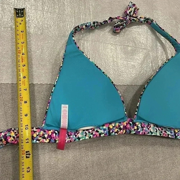 ❤️2/$30❤️[L]Victoria Secret Multi Colour Dots Halter Bikinis Top-  NWOT - Picture 5 of 6